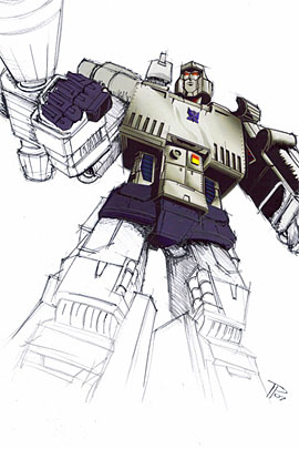 41 Fanarts de Optimus VS Megatrón Megatron-06-s
