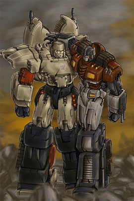 41 Fanarts de Optimus VS Megatrón Optimus-Prime-VS-Megatron-03-s