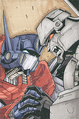 41 Fanarts de Optimus VS Megatrón Optimus-Prime-VS-Megatron-05-s