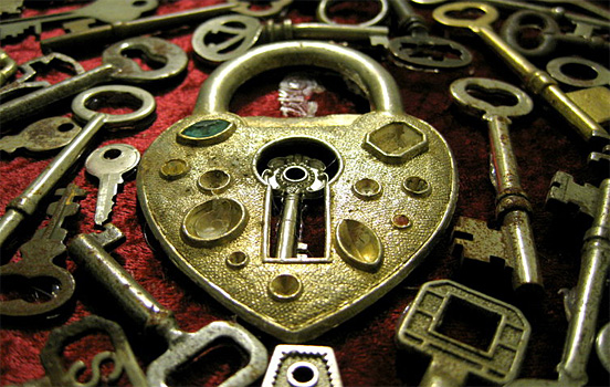 Heart Key Lock