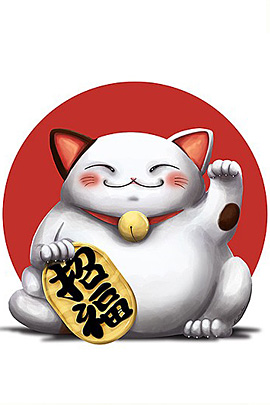 cartoon maneki neko