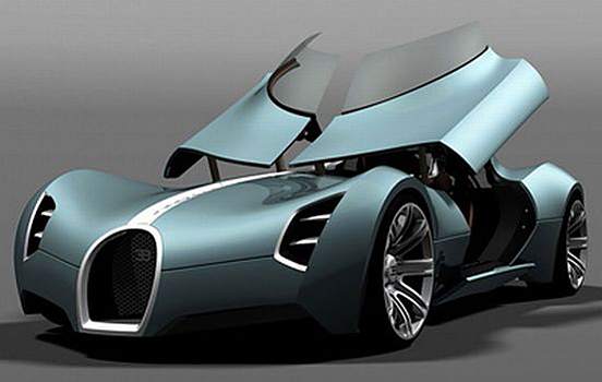 Glamorous Bugatti Aerolithe Concept from Douglas Hogg