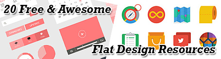 20 Free & Awesome Flat Design Resources